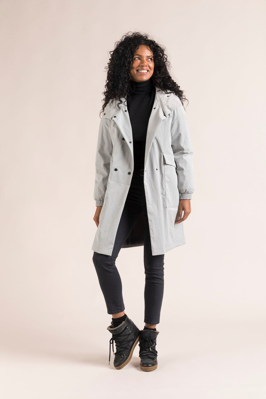 Manteau shops oversize gris