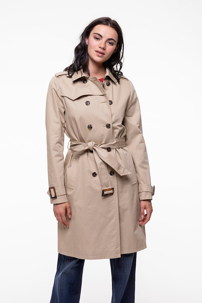 RODEZ-Iconic pure cotton trench coat