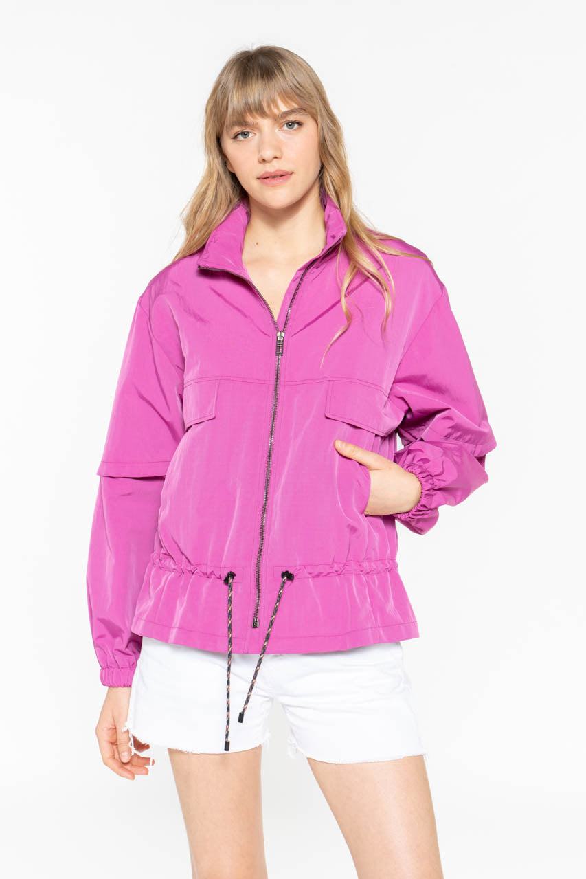 Blouson CHALIEU-Blouson court généreux fuschia