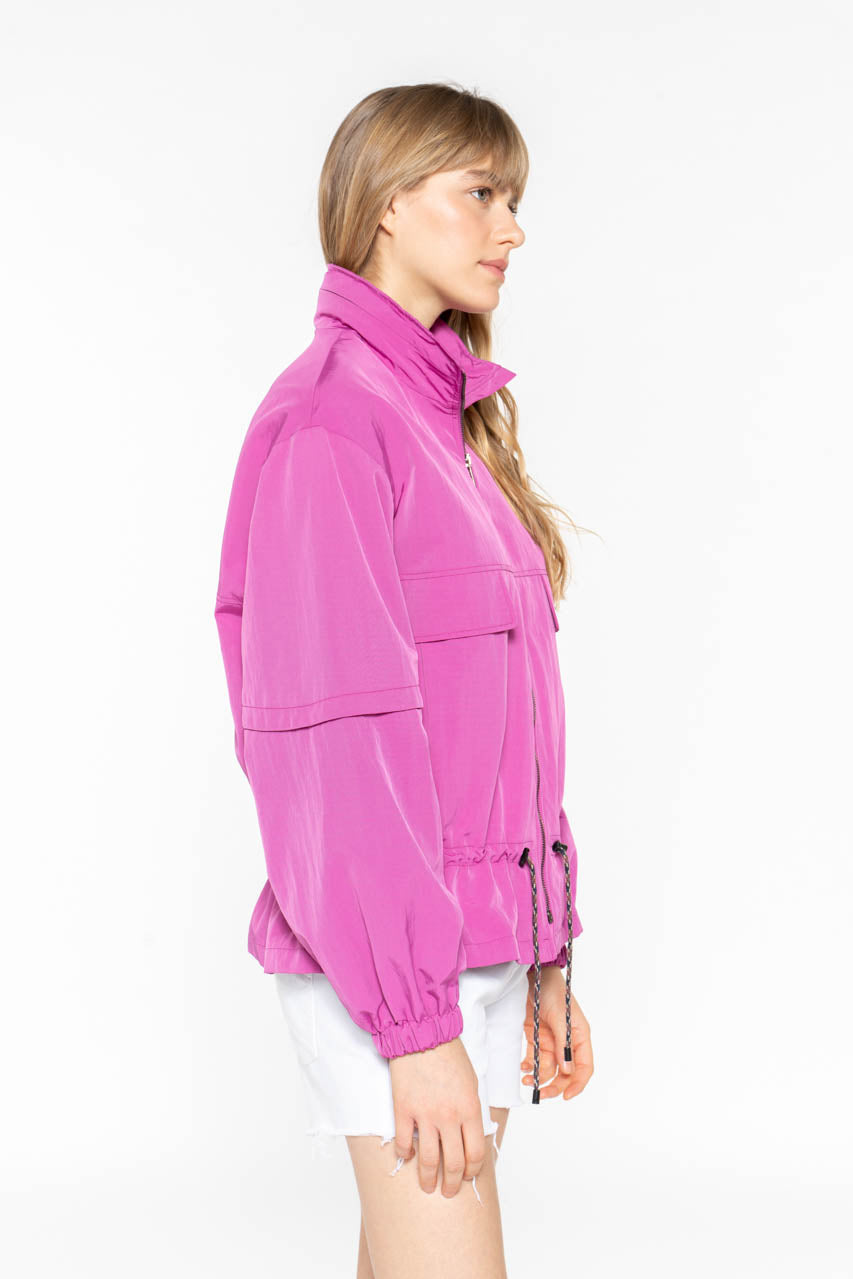 Blouson CHALIEU-Blouson court généreux fuschia