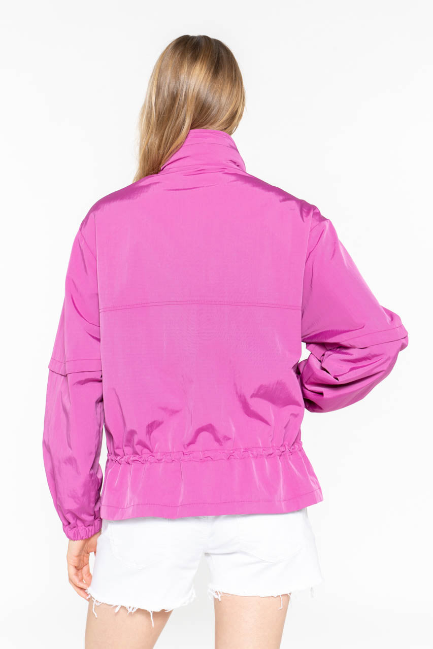 Blouson CHALIEU-Blouson court généreux fuschia